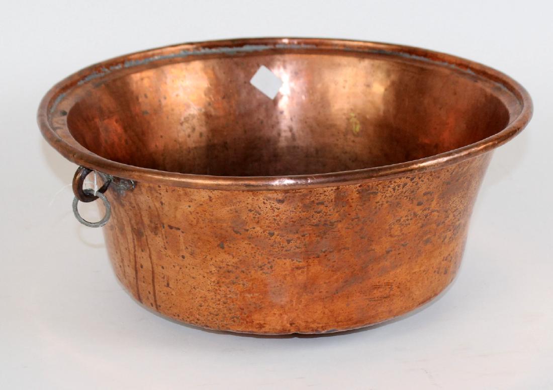 French hand hammered copper pot (1 of 6)