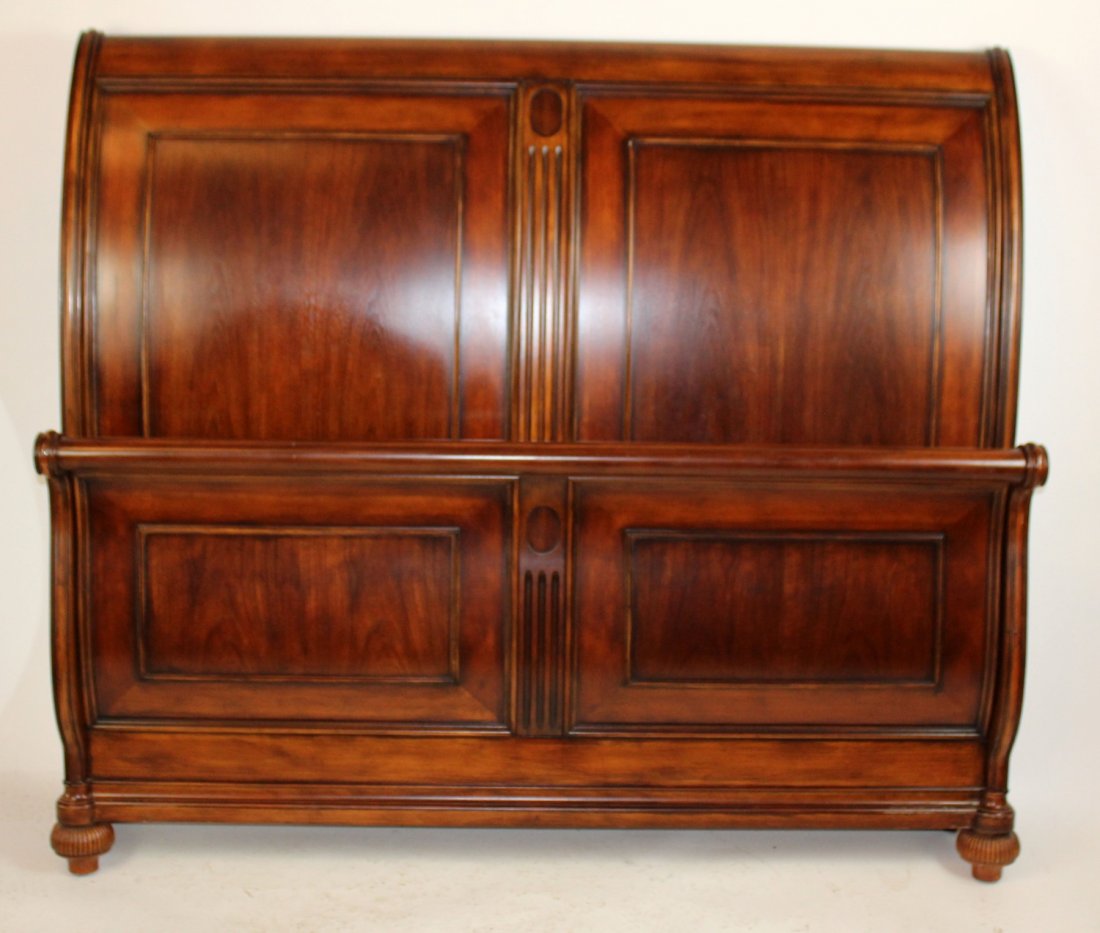 Mahogany Queen size sleigh bed