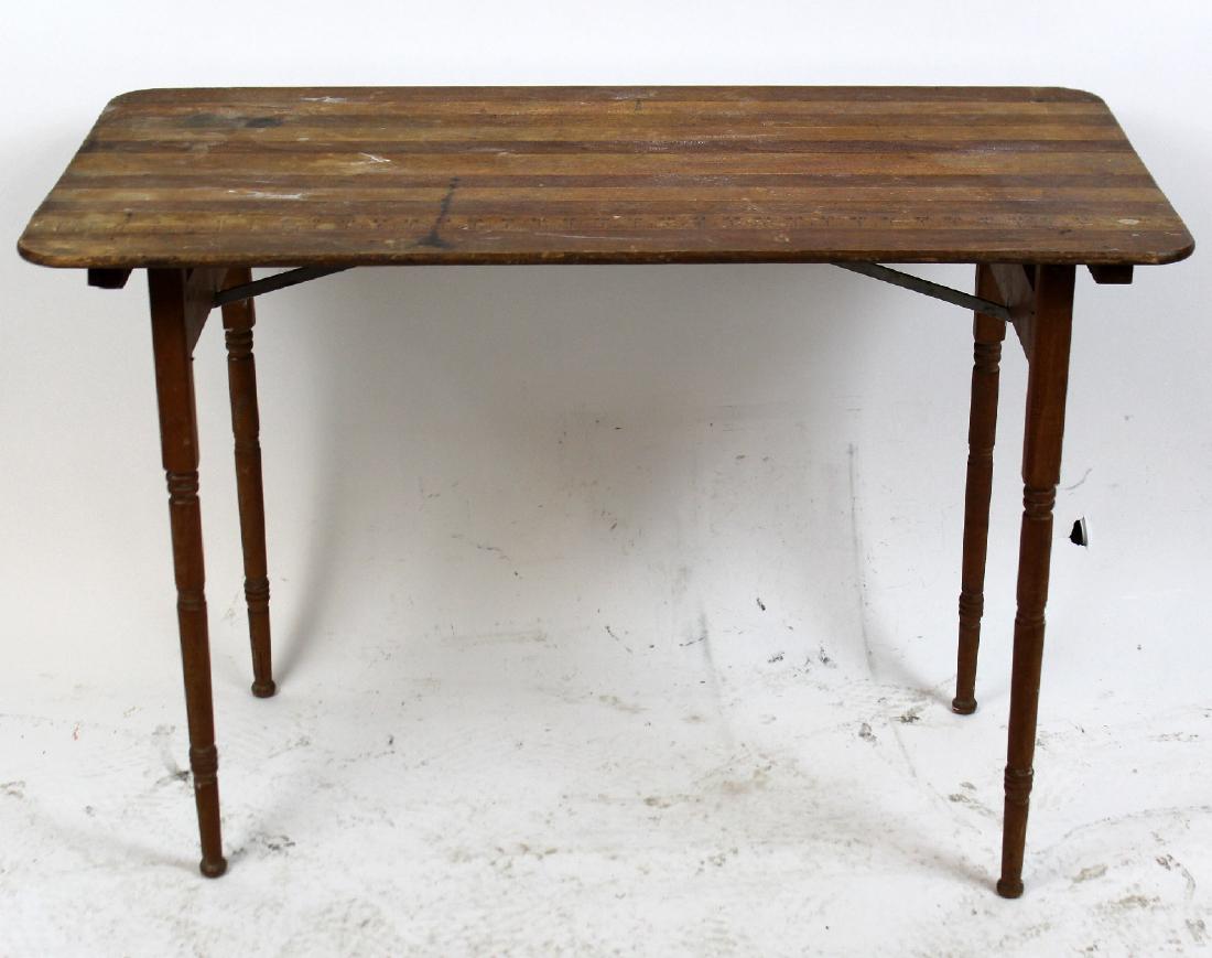 Primitive American sewing table: Primitive American sewing table. 24"h x 36 1/2"w