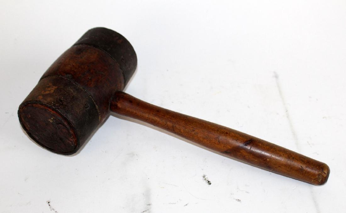 Antique wooden mallet