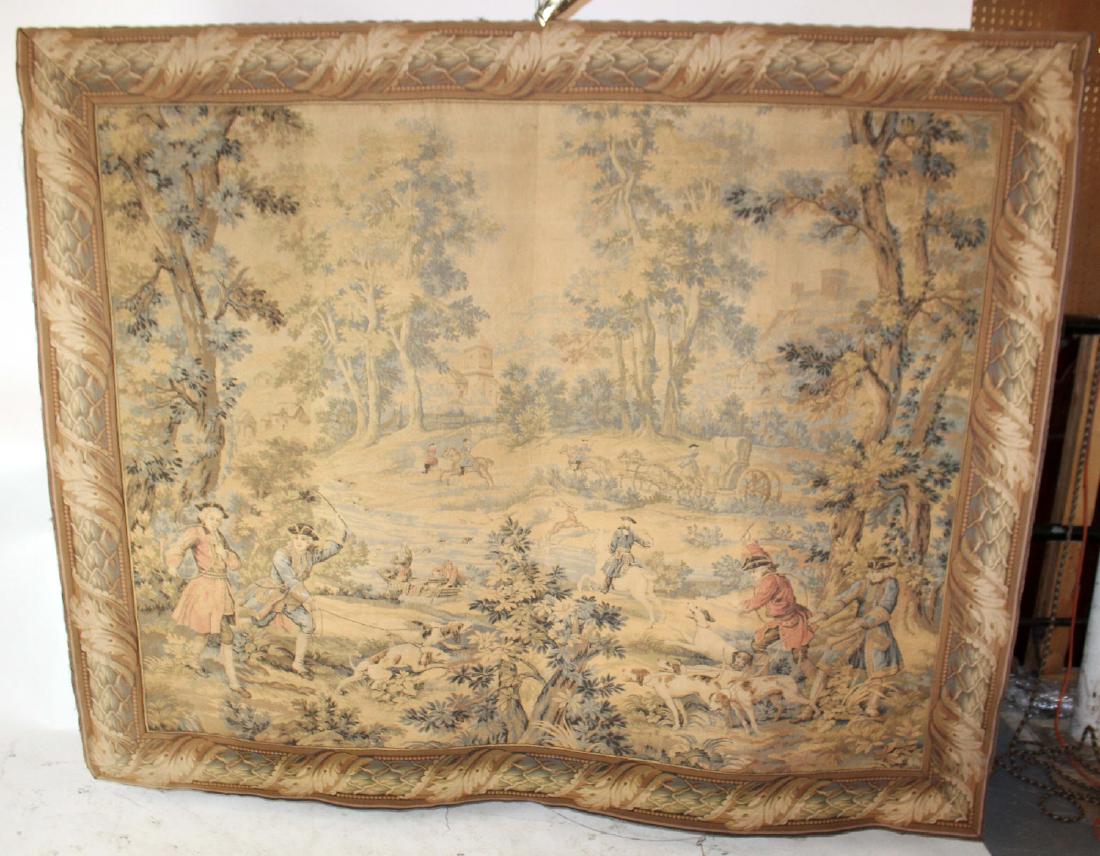 French Hunt scene tapestry (1 of 5)