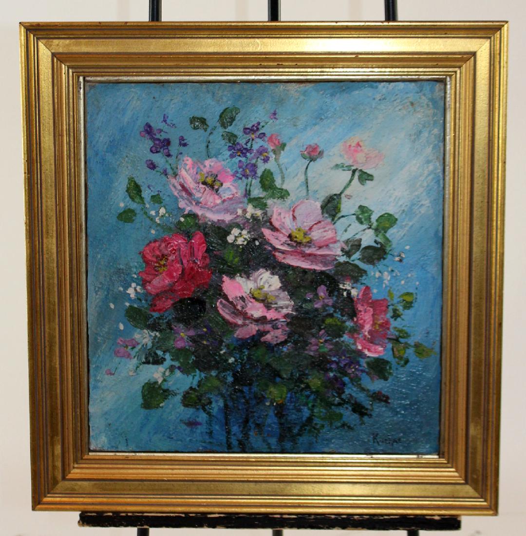 Max Kuehne (1880-1968) oil on canvas stillife (1 of 4)