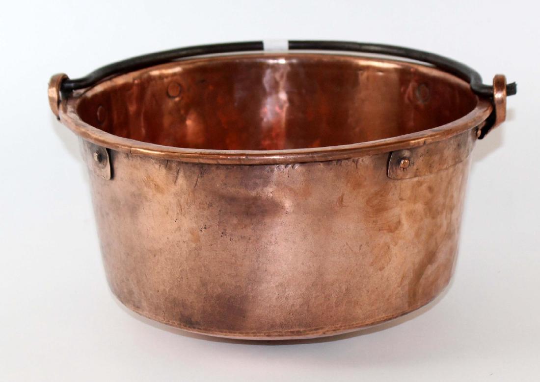 French antique copper pot (1 of 3)