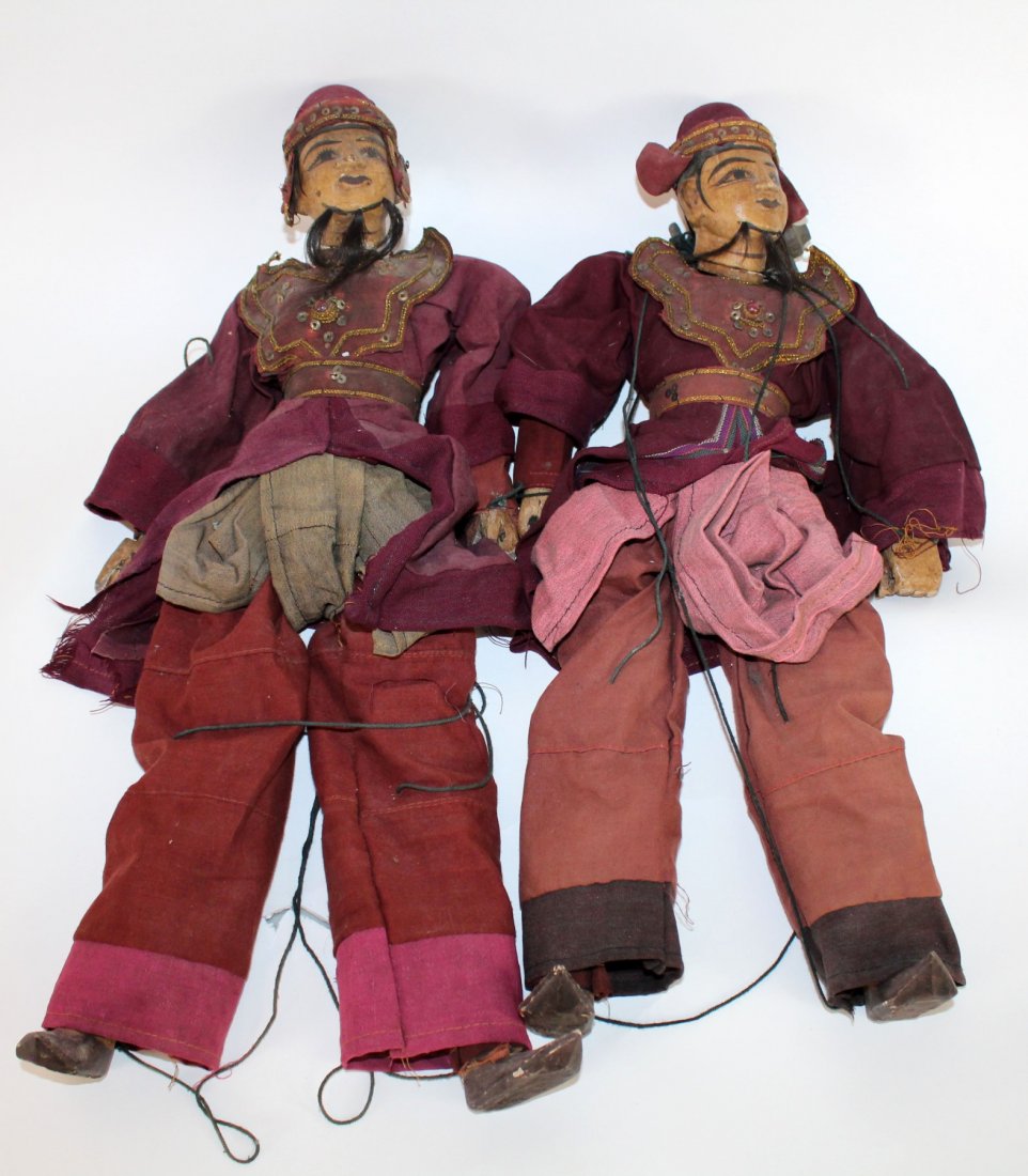 2 antique Tibetan puppets (1 of 3)