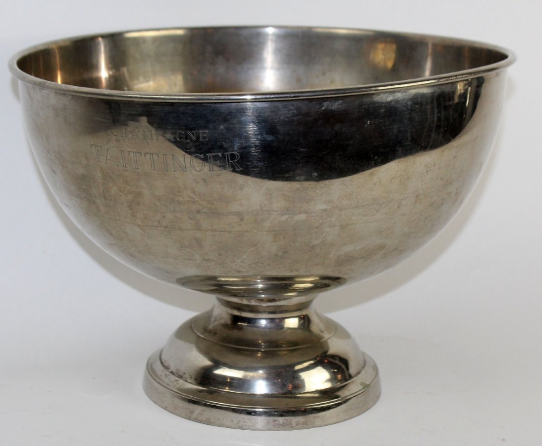 Silverplate Tattinger champagne cooler (1 of 4)