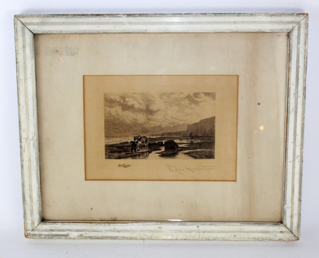 Frederick Leo Hunter (1858-1943, New York) engraving (1 of 5)