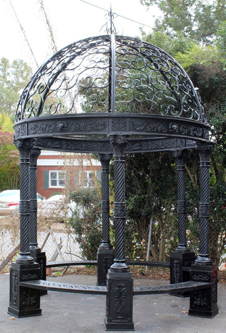 Cast iron gazebo with dome (1 of 4)