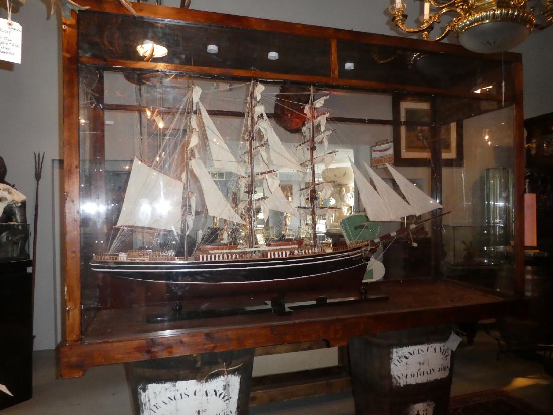 Giant model of the British Cipper ship Cutty Sark (1 of 4)