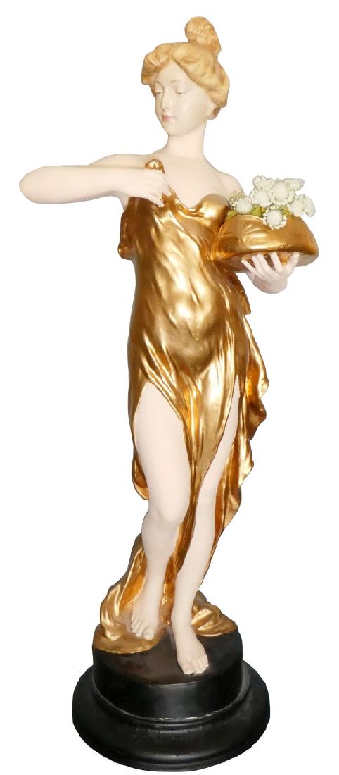 Friedrich Goldscheider Art Nouveau figural sculpture (1 of 5)