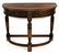 English Tudor style oak demi lune console table