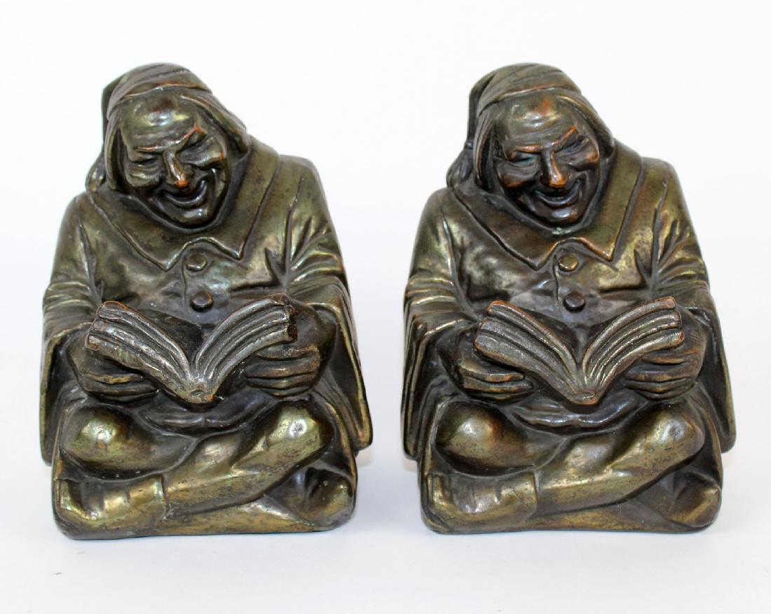 Pair of RUHL bronze clad Monk bookends (1 of 6)