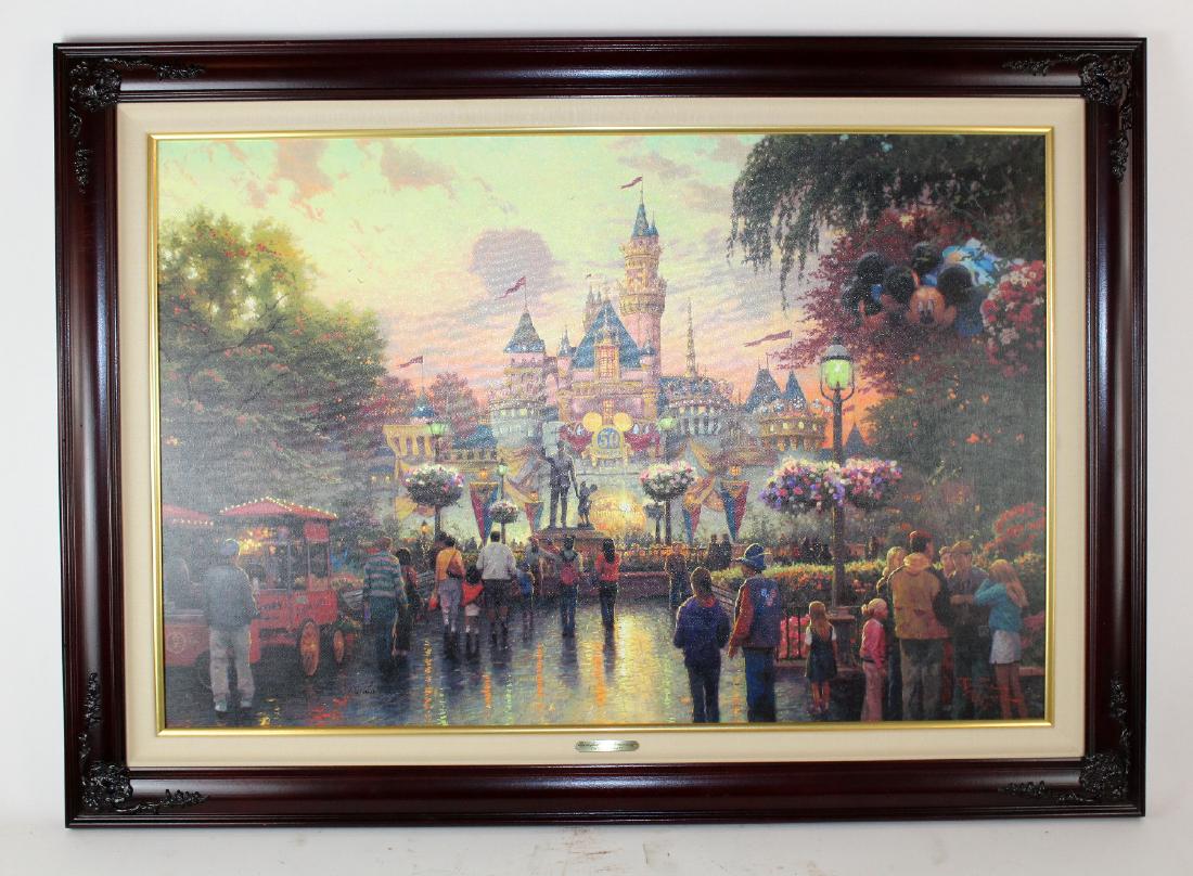 Thomas Kinkade Disneyland print on canvas (1 of 6)