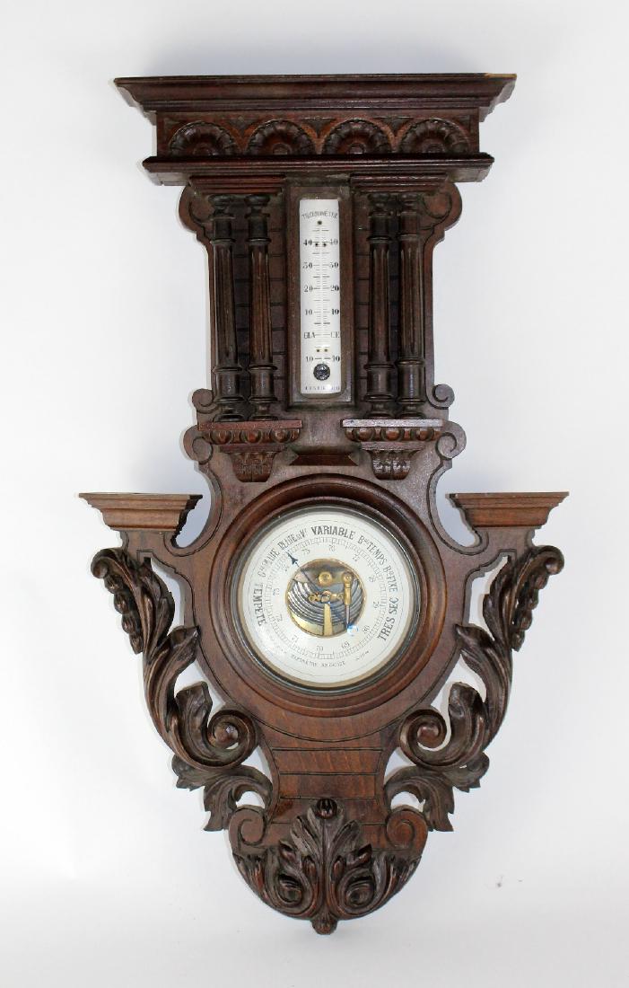 French walnut barometer (1 of 4)