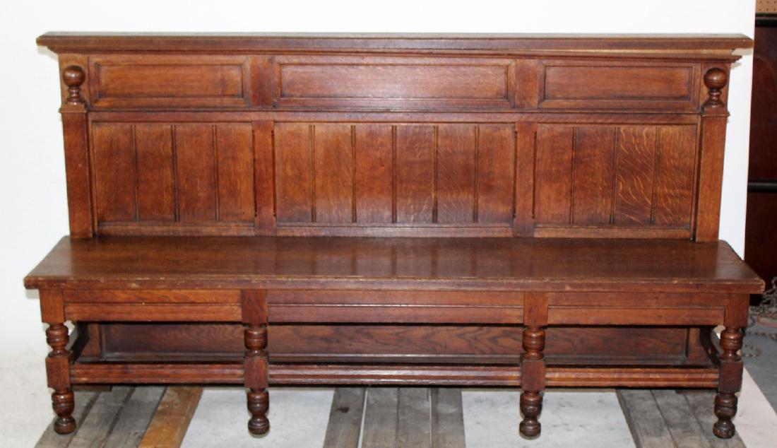 French courthouse bench in oak (1 of 5)