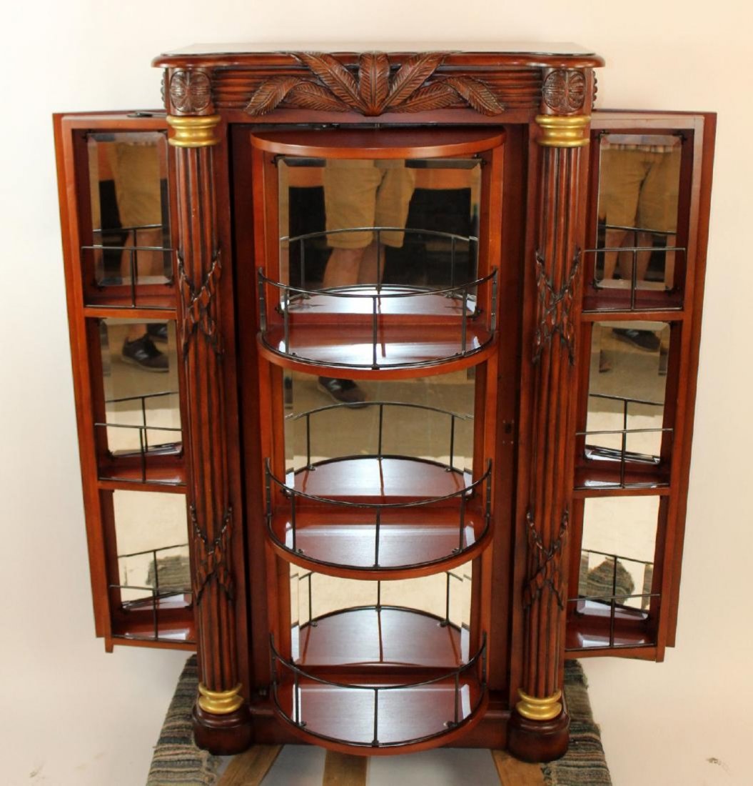 Mahogany plantation style bar cabinet (1 of 5)