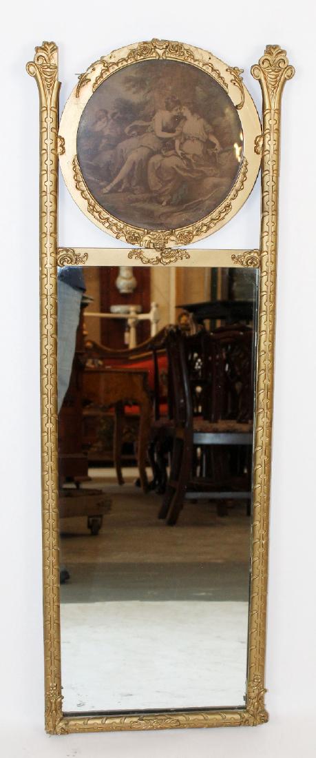 American gilt trumeau mirror (1 of 4)