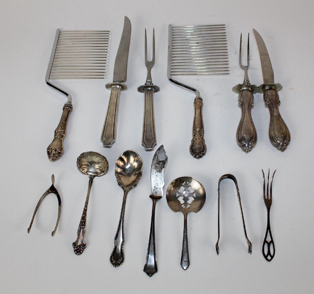 Collection of sterling silver serving pieces (1 of 2)