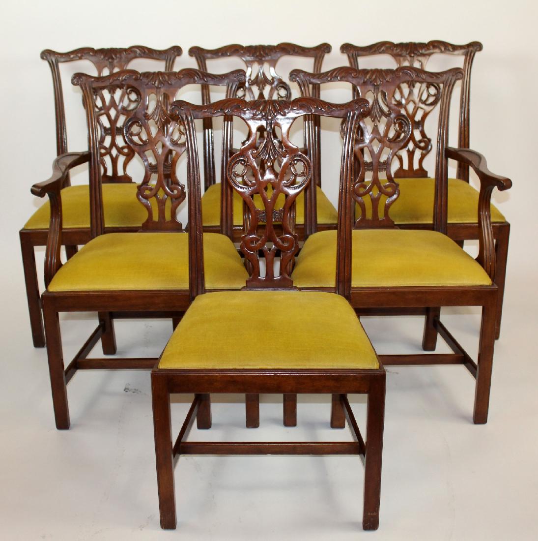 6 Baker Historic Charleston chairs: Set of 6 Baker Historic Charleston chairs in mahogany. 36"h