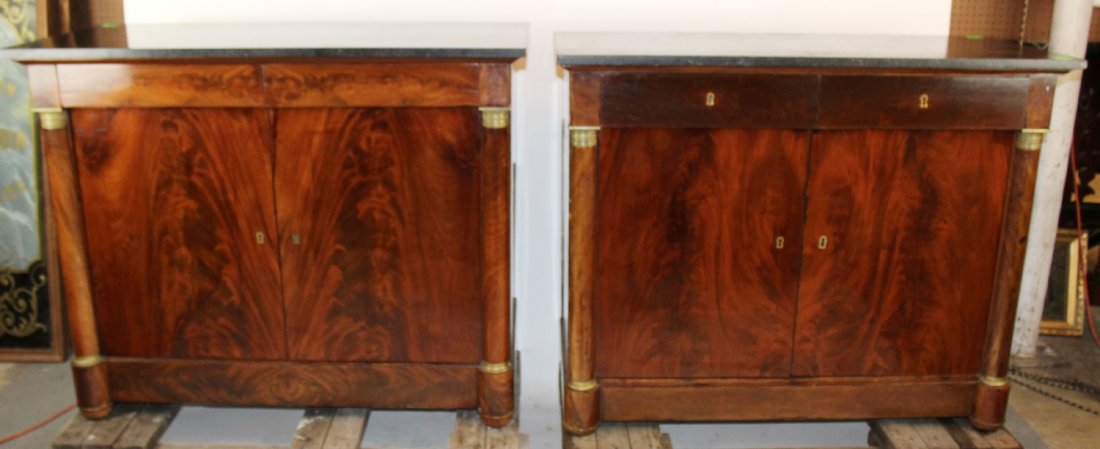 Pair French Empire buffet bas (1 of 5)