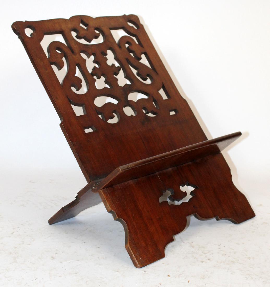 French Gothic pierce carved bible stand (1 of 4)