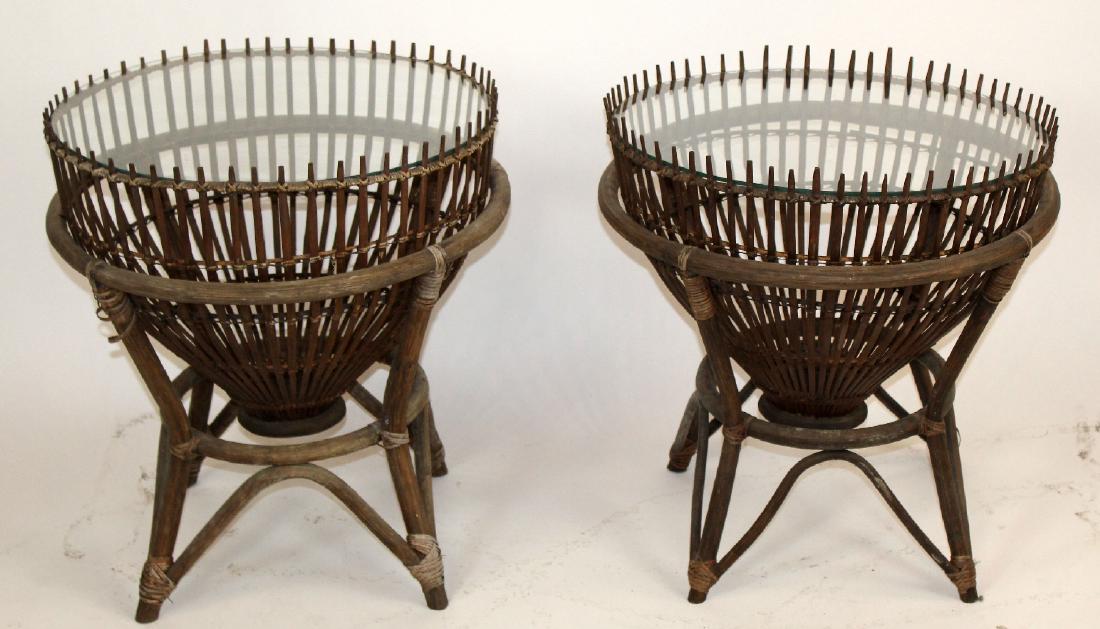 Antique fish traps mounted as tables (1 of 4)