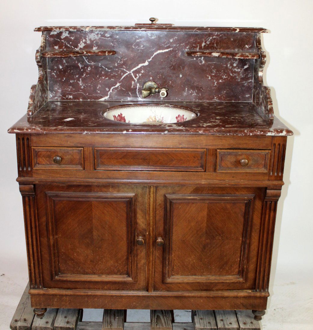 French farmhouse lavabo vanity cabinet (1 of 5)