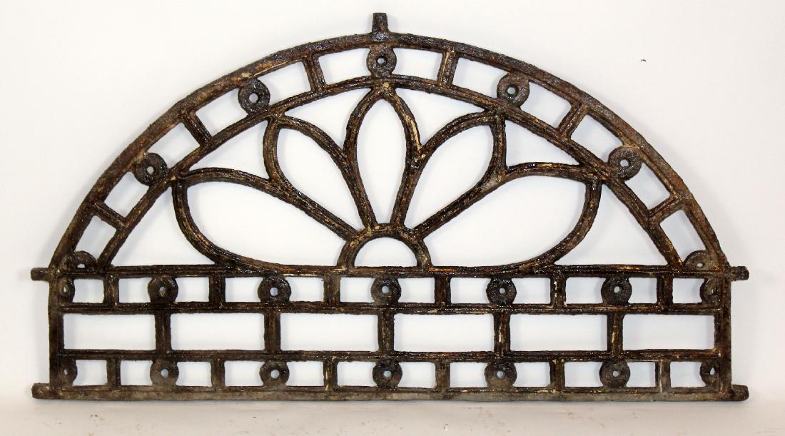 Hand forged iron arch top panel (1 of 5)