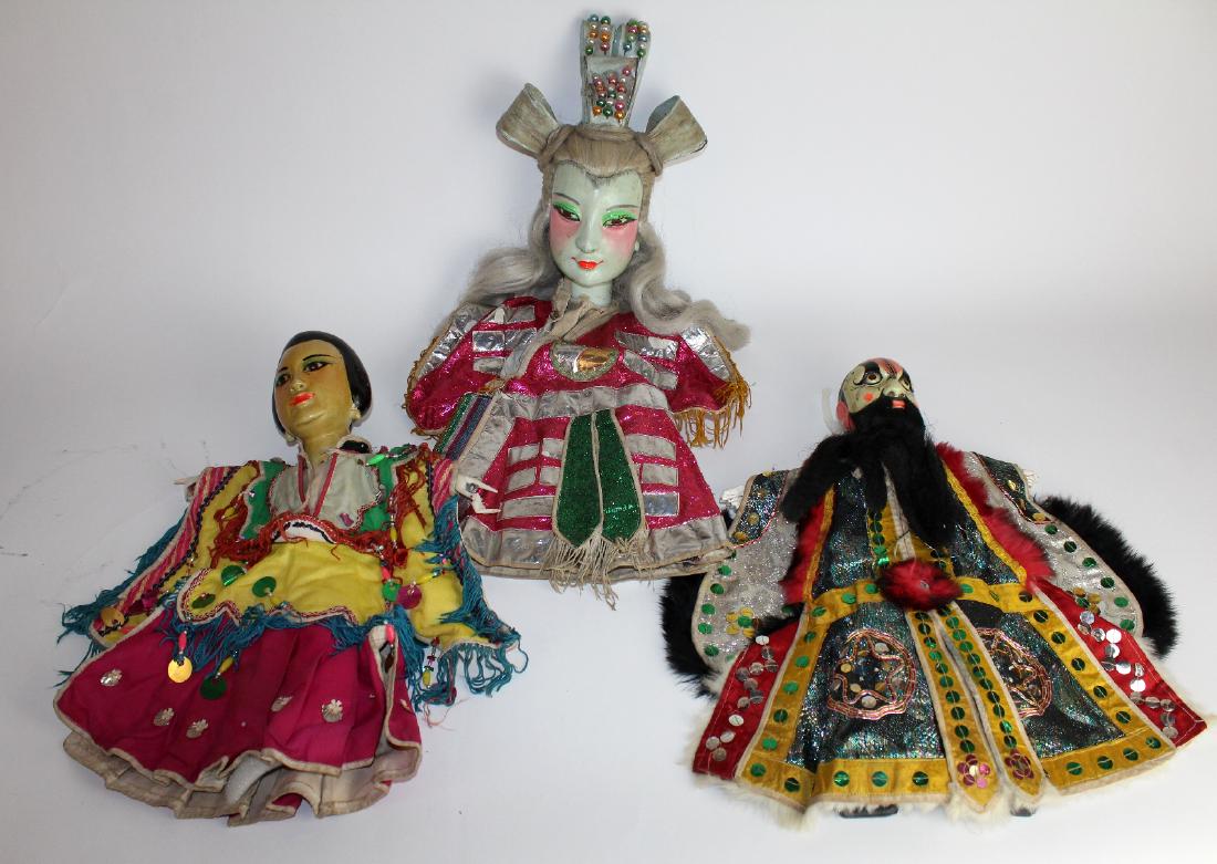 Lot of 3 Taiwanese Glove puppets: Lot of 3 Taiwanese Glove puppets. 23"l