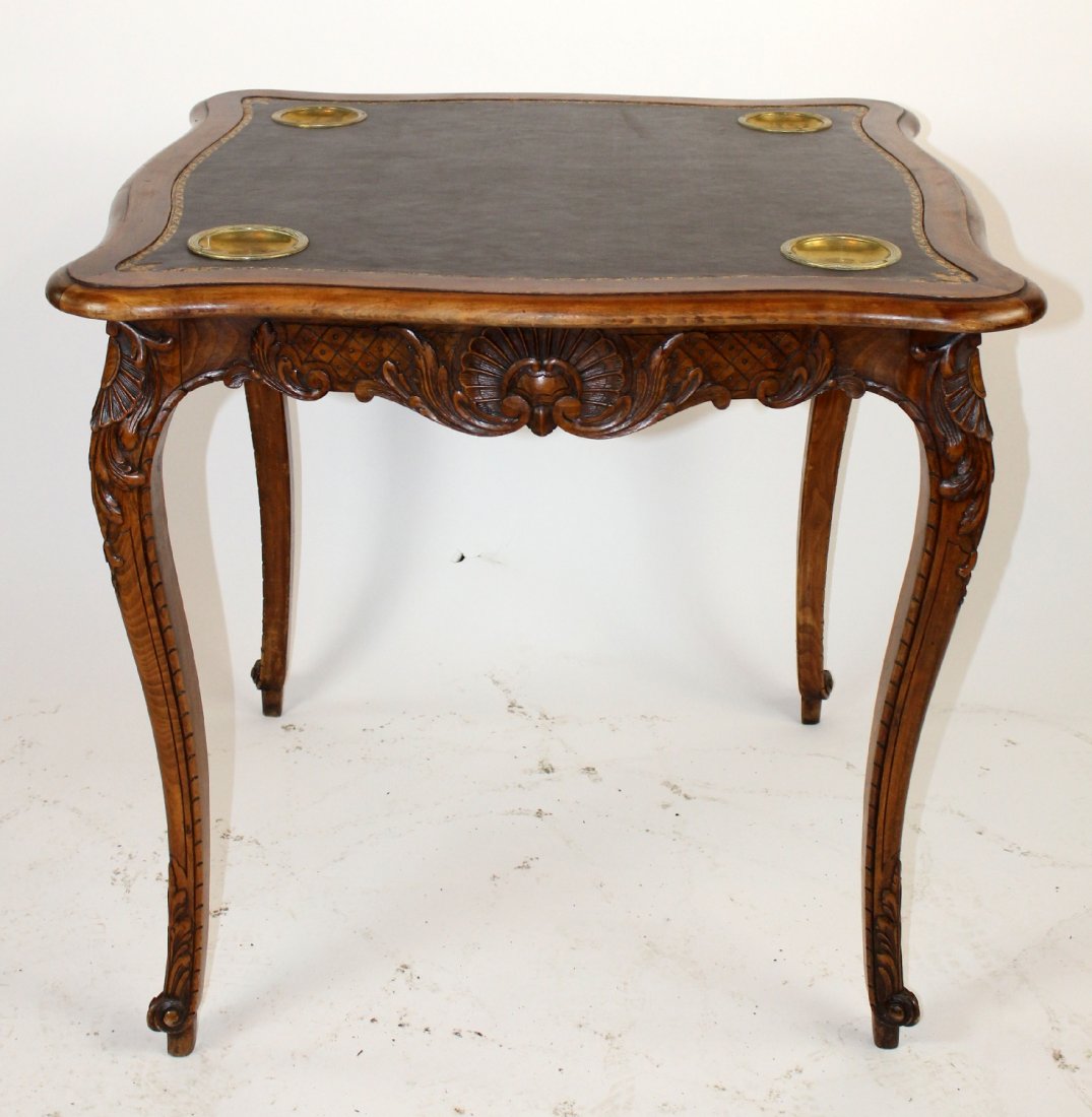 French Louis XV style game table (1 of 6)