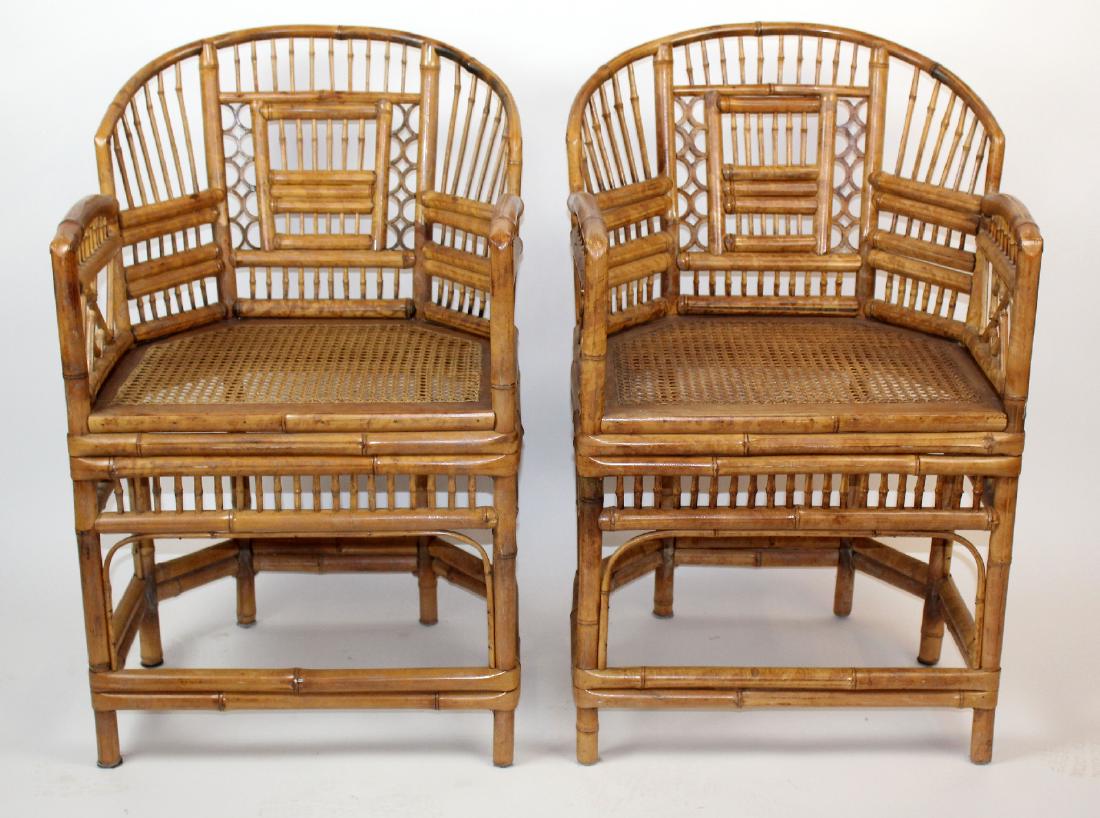 Pair of Brighton Pavilion bamboo armchairs (1 of 6)