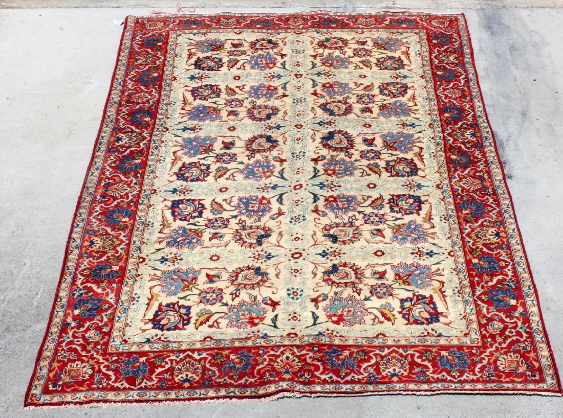 6'8" x 10'4" Persian Isfahan wool carpet (1 of 4)