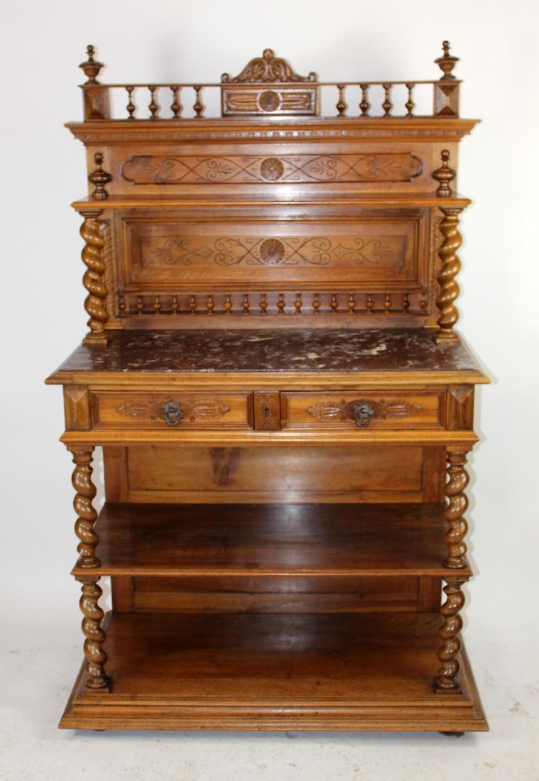 French Louis XIII server in walnut (1 of 5)