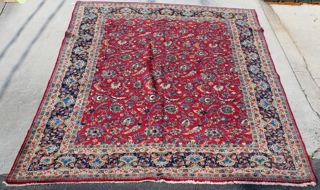 9'7" x 12'2" Persian Mashad wool carpet (1 of 4)