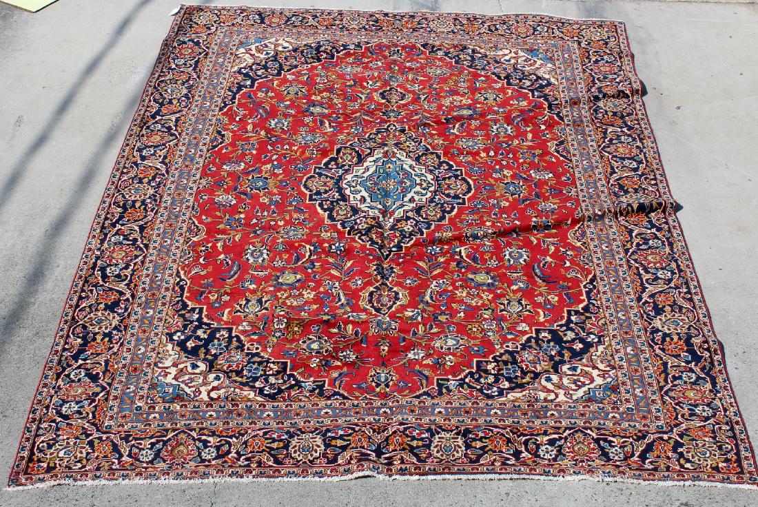 8' x 11'1" Persian Kashan wool carpet (1 of 6)