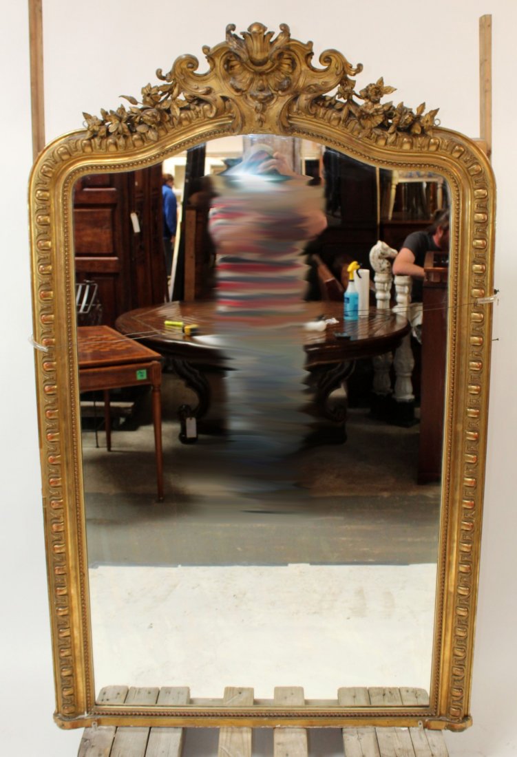 Louis XV gilt mirror (1 of 6)