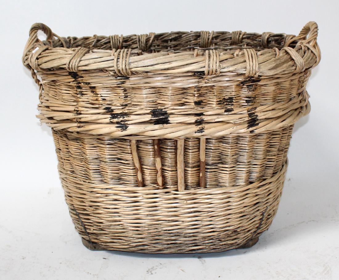 French oval wicker grape harvest basket (1 of 6)