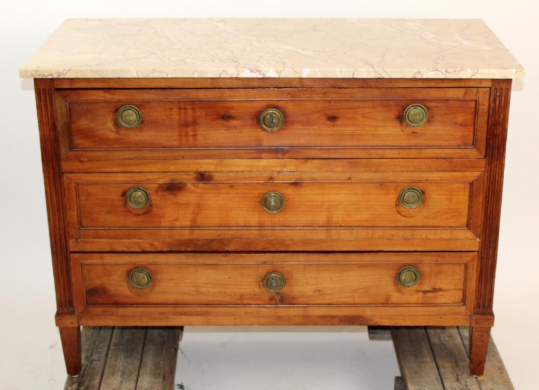 French Directoire marble top commode (1 of 6)