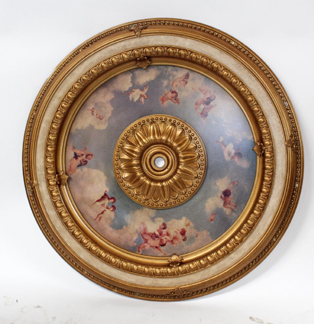 48" round ceiling medallion with cherubs (1 of 3)