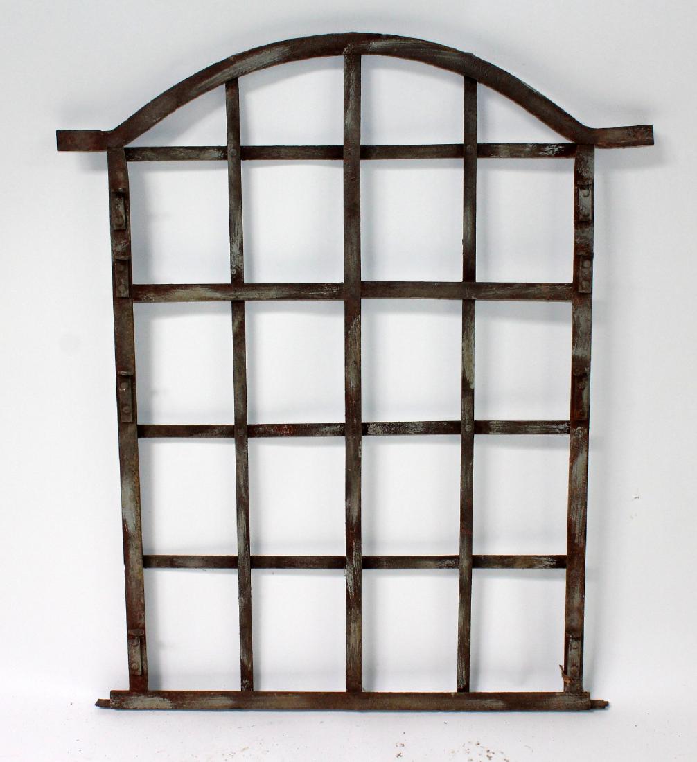 Antique iron window frame (1 of 3)