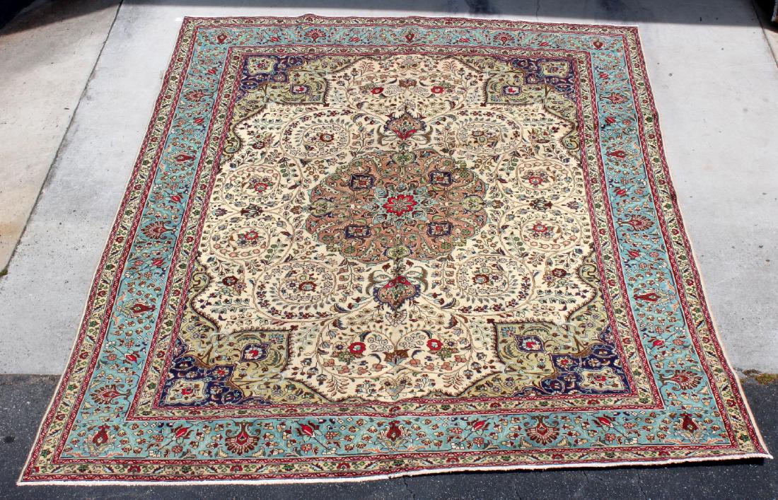 9'7" x 12'9" Tabriz wool carpet (1 of 5)
