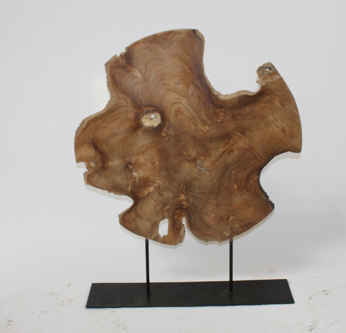 Abstract burled wood sculpture (1 of 3)