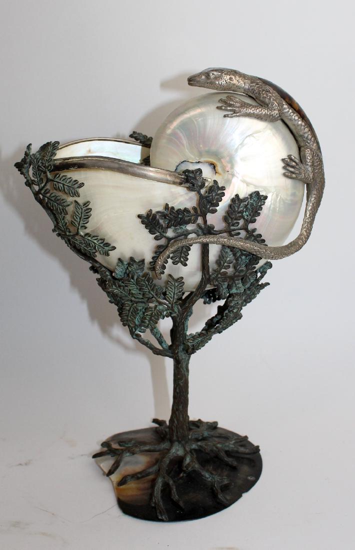 Maitland Smith nautilus shell centerpiece (1 of 5)