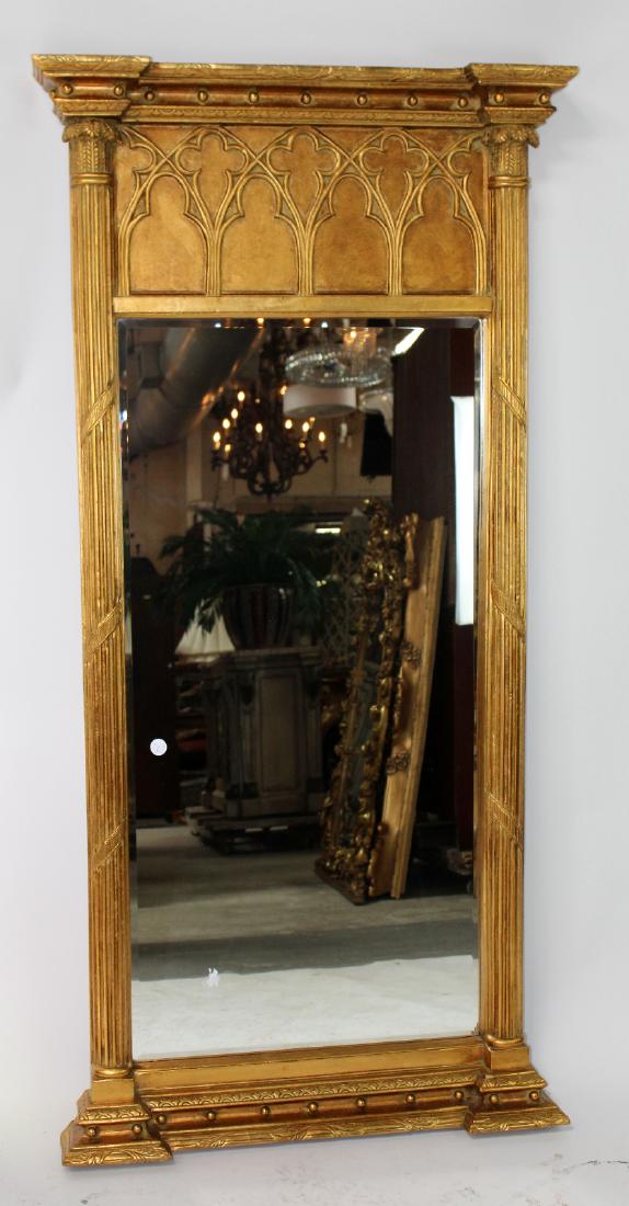 Gothic style gold painted mirror (1 of 4)