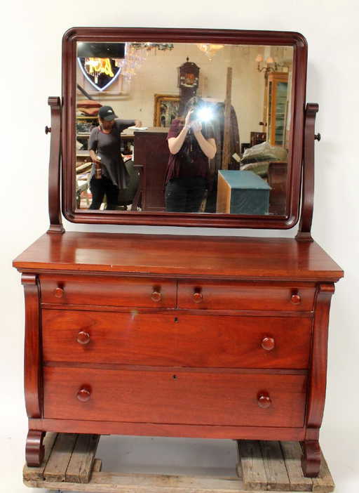 Karcher Rehn Empire Style Dresser With Mirror