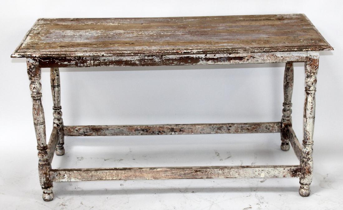 Rustic painted French farmhouse table (1 of 3)