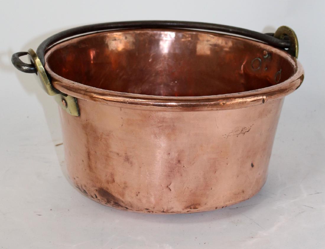 French copper pot with iron handle (1 of 4)