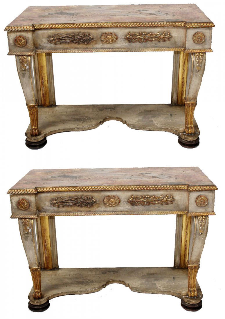 Pair of French Neoclassical consoles (1 of 9)