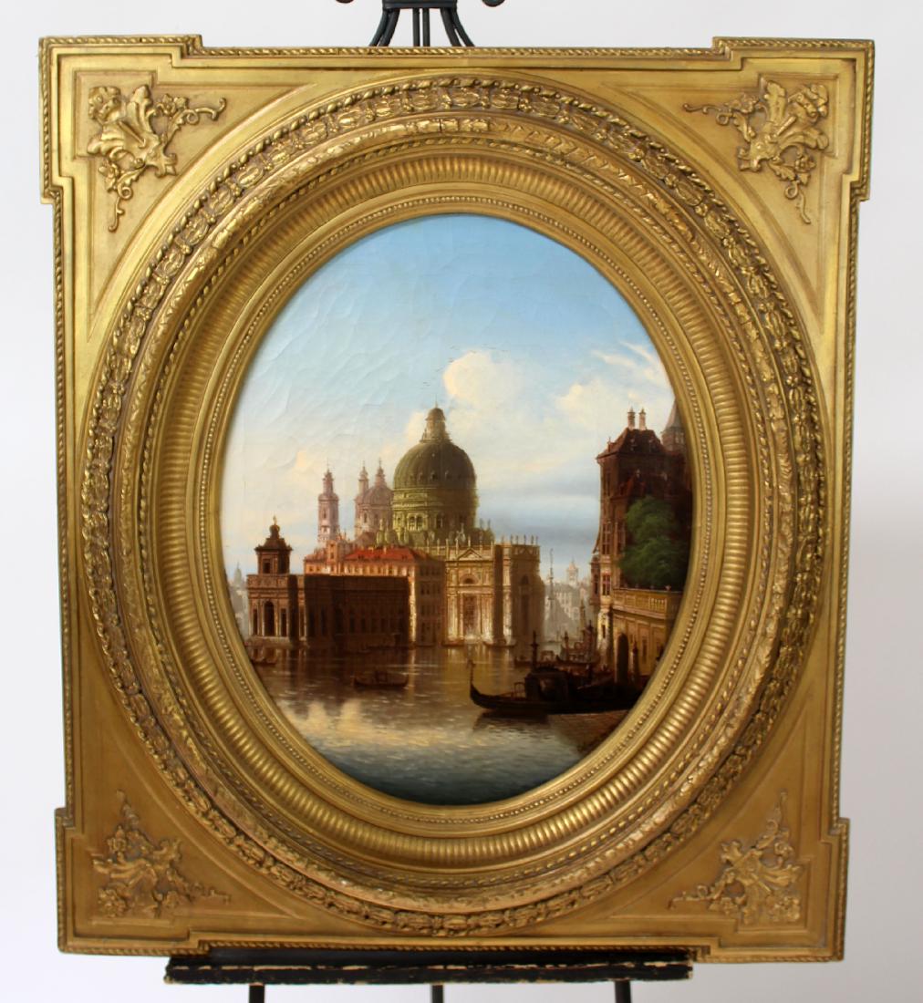 19th century Oil on canvas Venetian scene (1 of 5)