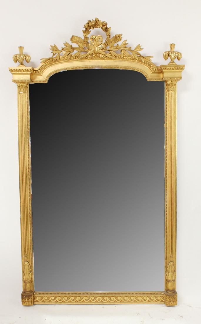 French Louis XVI gilt mirror (1 of 5)