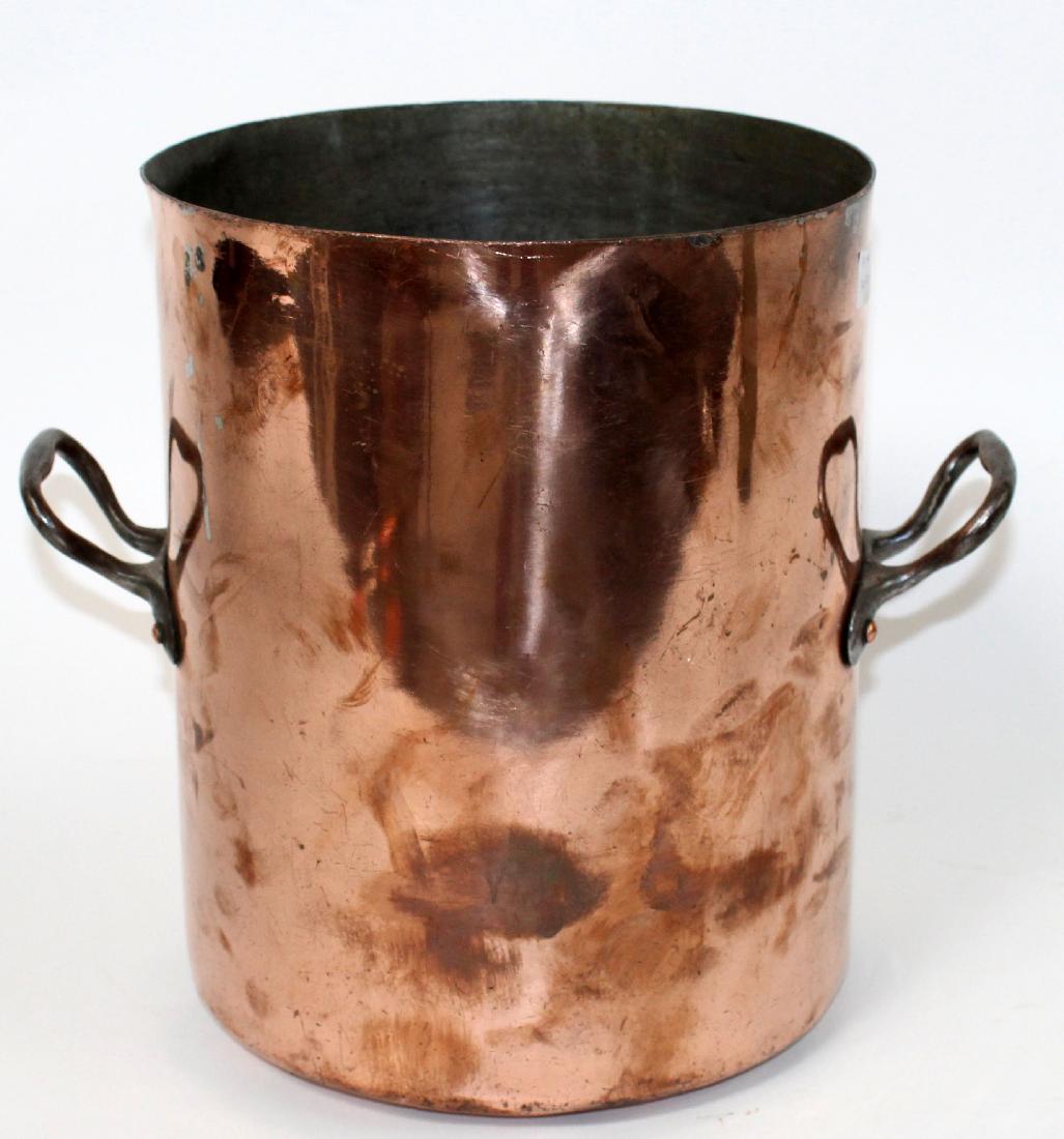 French polished copper stock pot (1 of 6)
